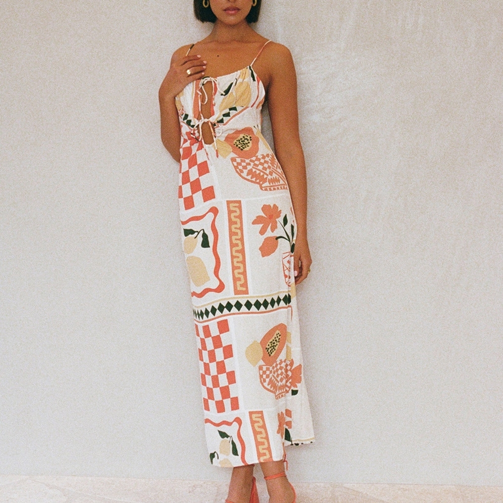 Sabo Skirt | Piper Midi Dress | Prego Rosso Print